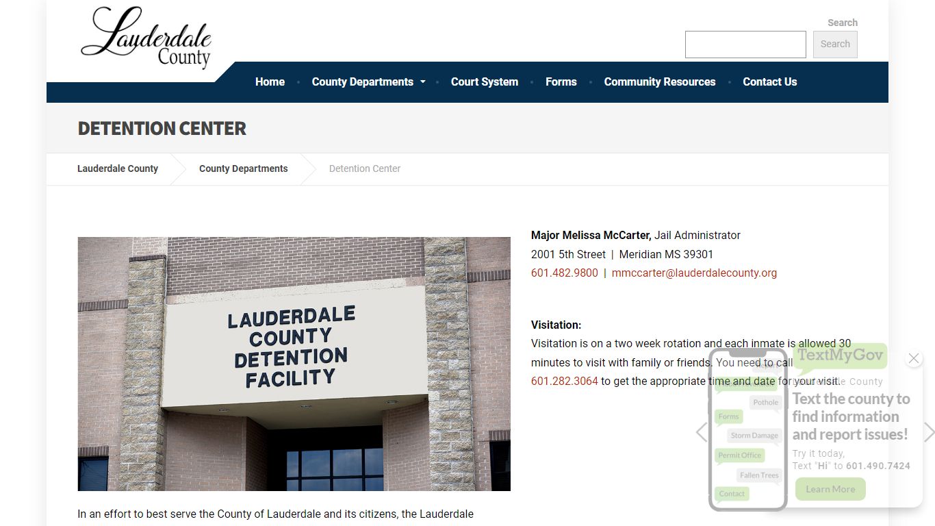 Detention Center – Lauderdale County